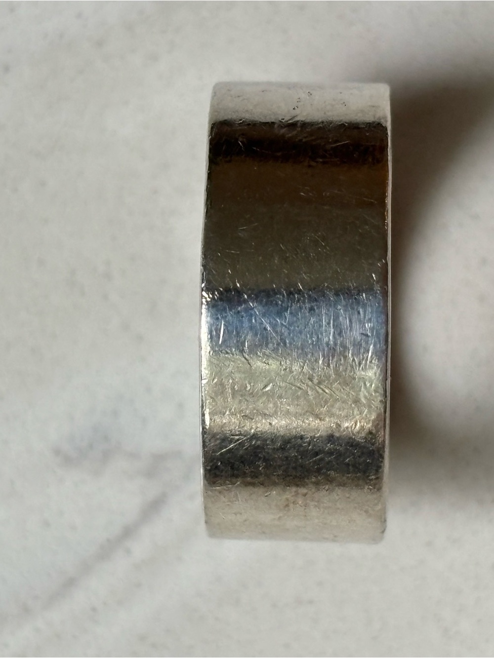 Classic Polished Sterling Silver Band Ring - Picture 3 of 5